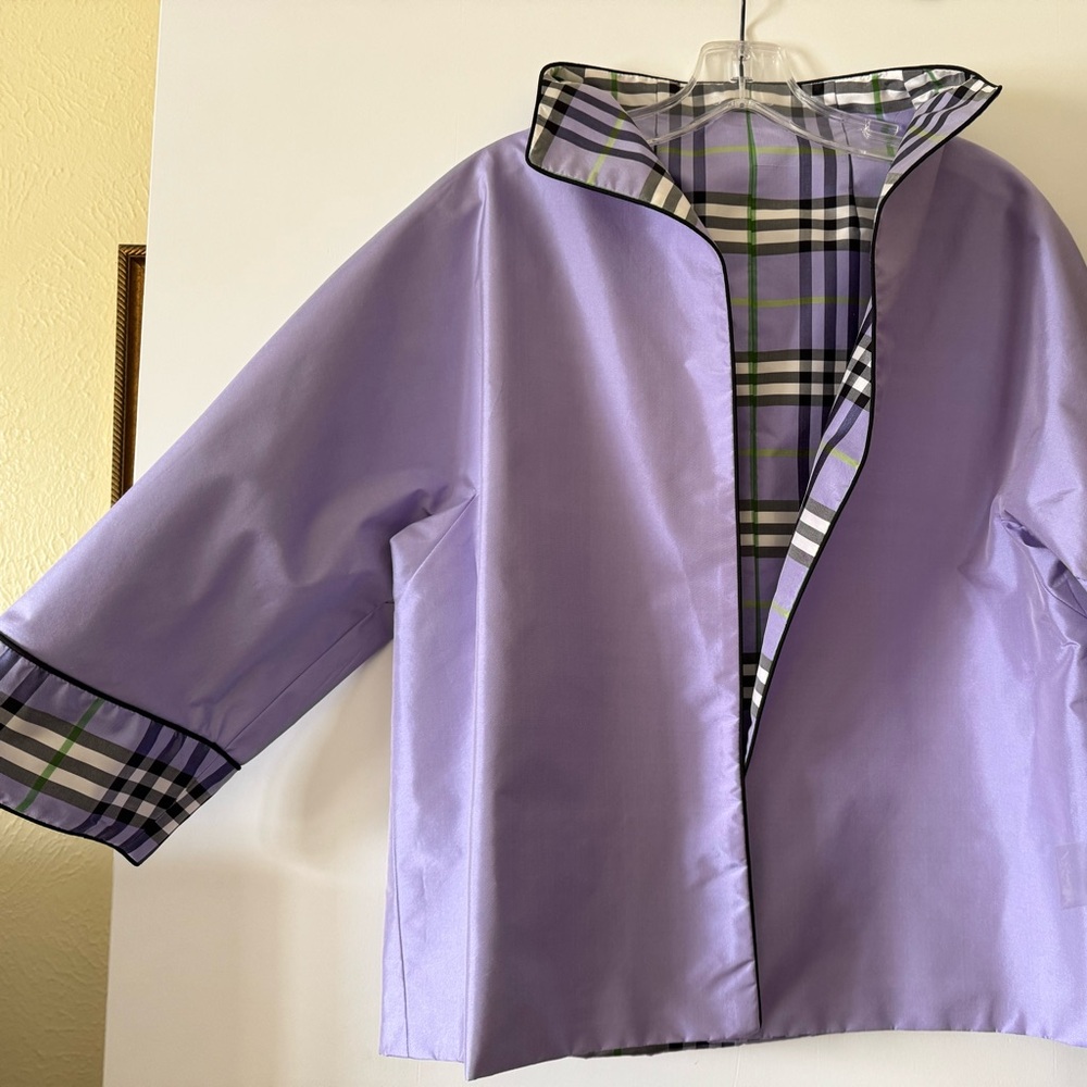 Marisa Baratelli reversible 100% Thai silk jacket. Perfect for Easter! Size 12.